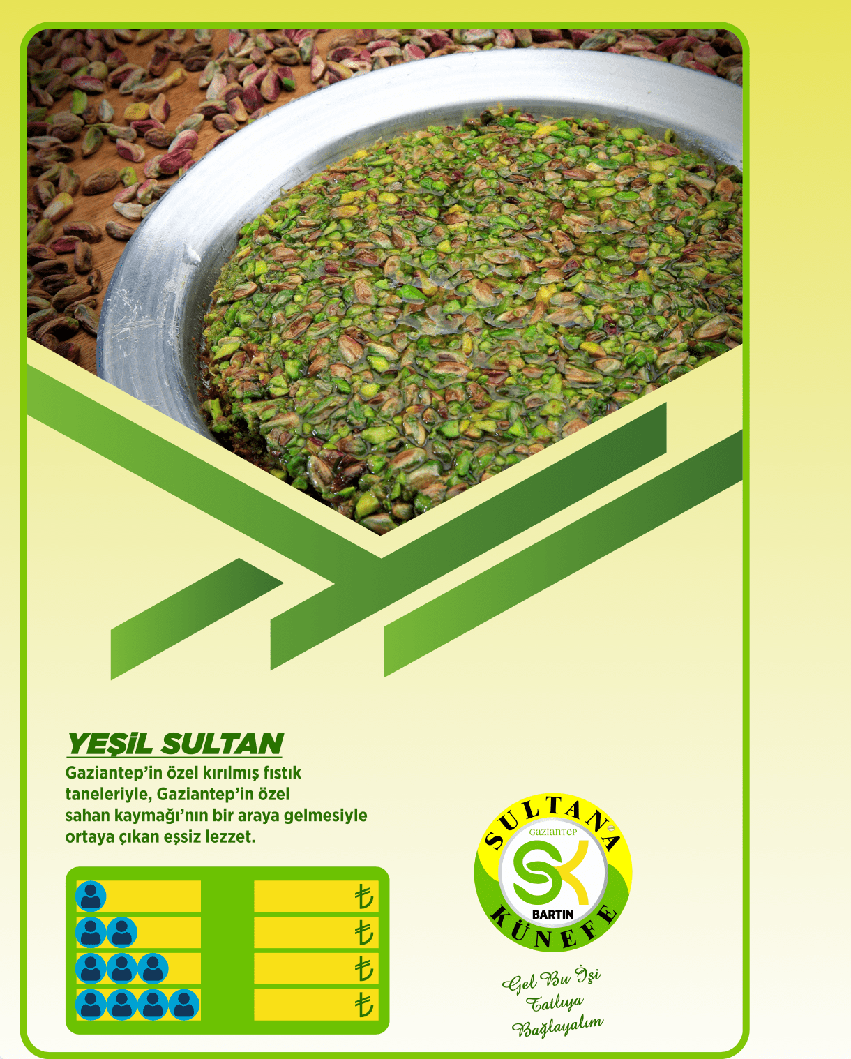 Yeşil Sultan Fıstıklı Künefe